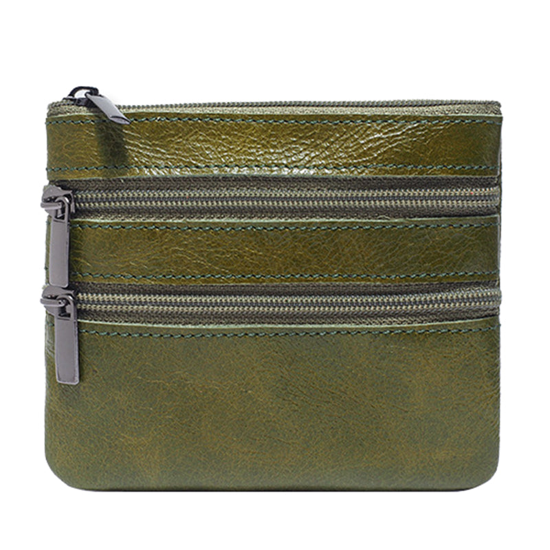 AP201 Stylish Cowhide Leather Small Wallet Zipper Pocket Design Cards Coins Cash Holder Purse AP201 Stylish Cowhide Leather Small Wallet Zipper Pocket Design Cards Coins Cash Holder Purse